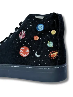 Universe Platform (White Stitching) High Top | Men's 8=Women's 9.5