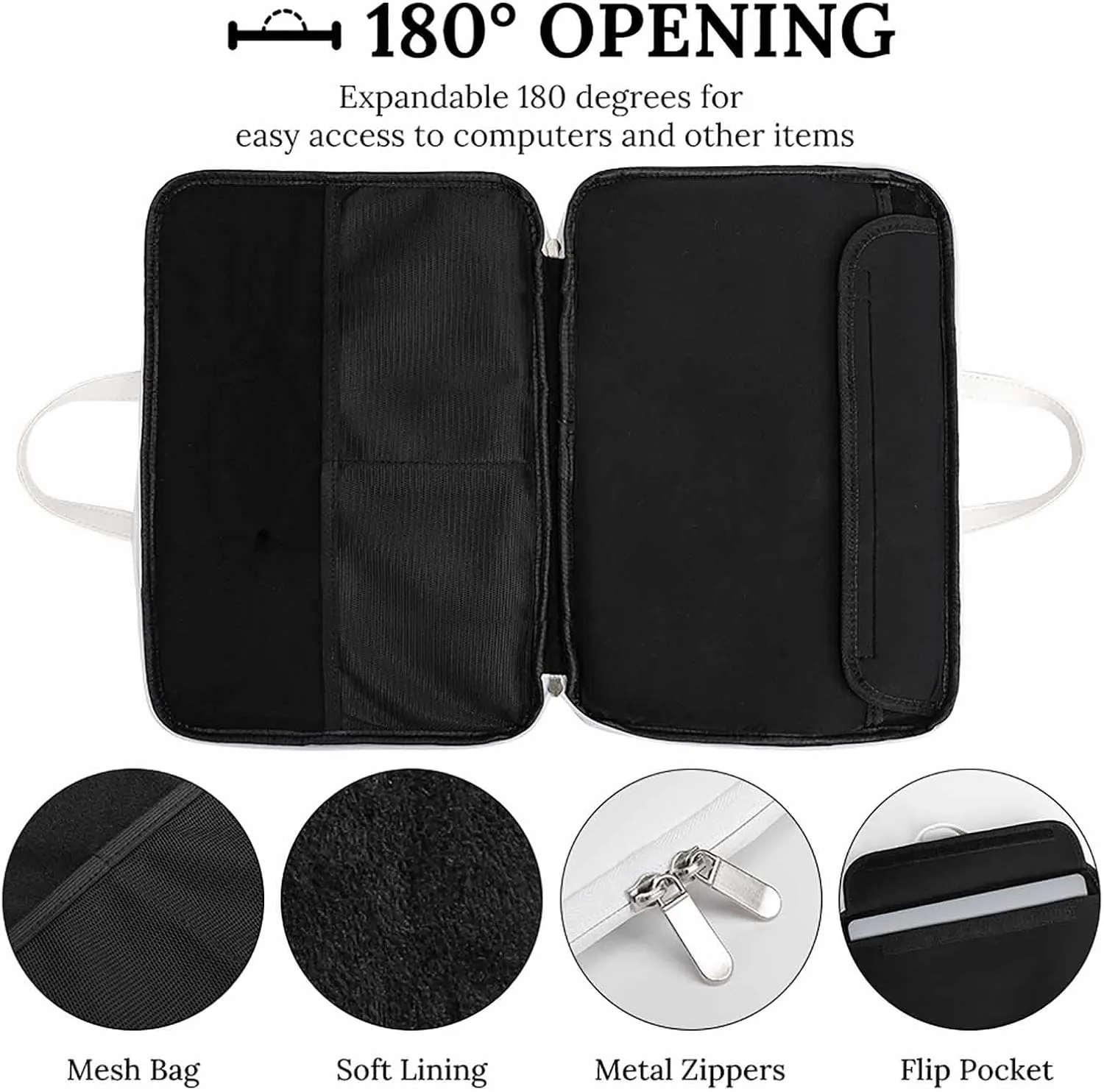 U.S.A Georgia State Flag Leather Bag Laptop Case Slim Water Resistant Computer Bags with Handle Briefcase for Work