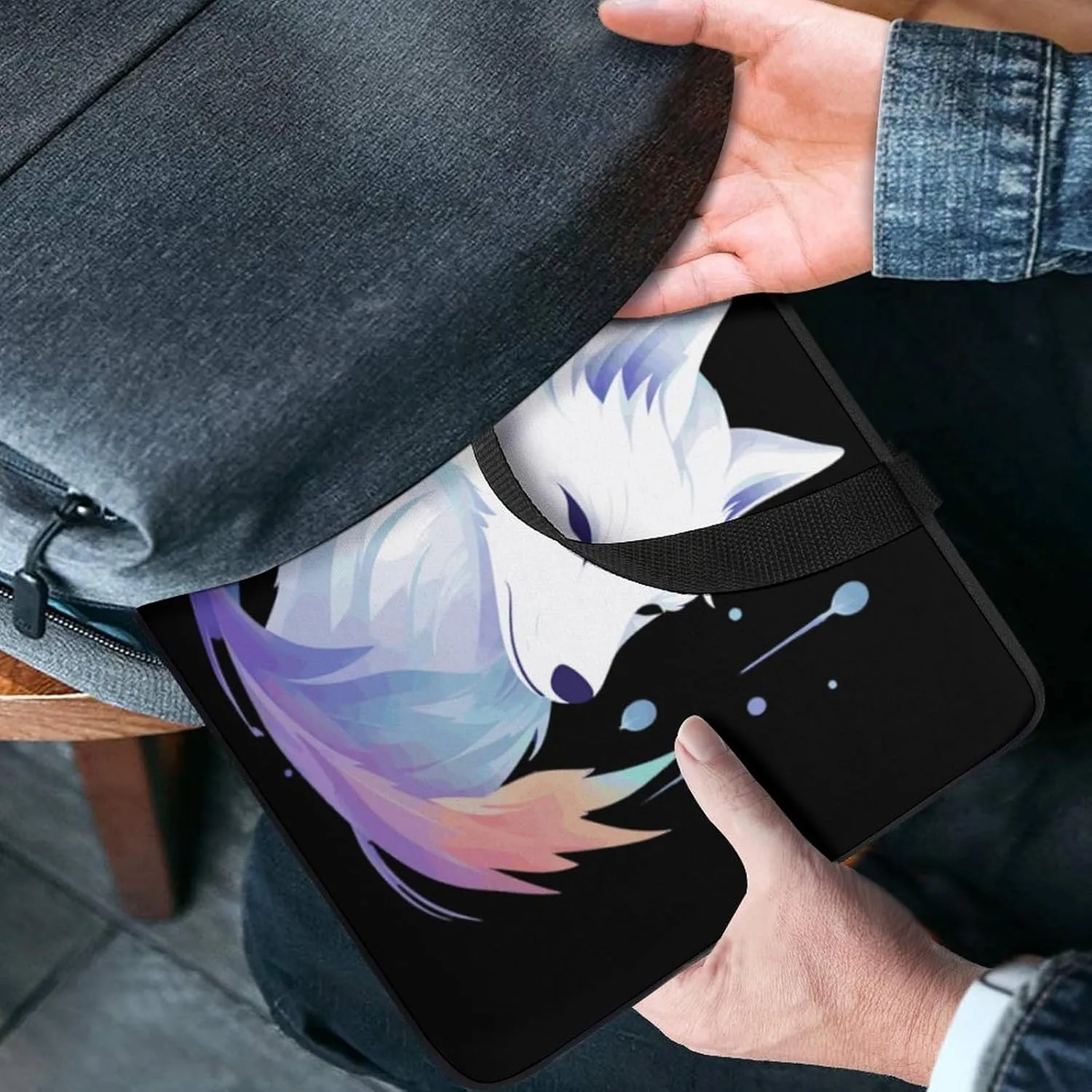 White Fox Laptop Bag Carrying Case Computer Protective Sleeve Case Briefcase for Men Women