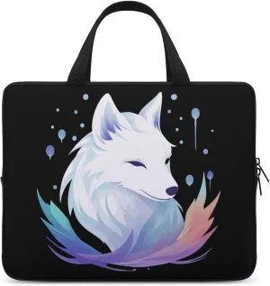 White Fox Laptop Bag Carrying Case Computer Protective Sleeve Case Briefcase for Men Women