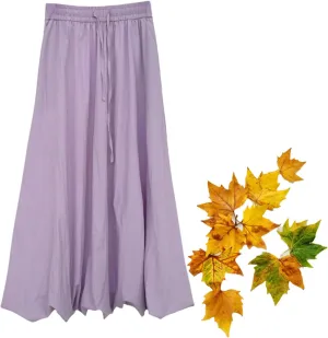 Women Baggy Parachute Skirt Y2k Cargo Maxi Long Skirt Comfy Casual Cotton Drawstring Mid Rise for Women Trendy