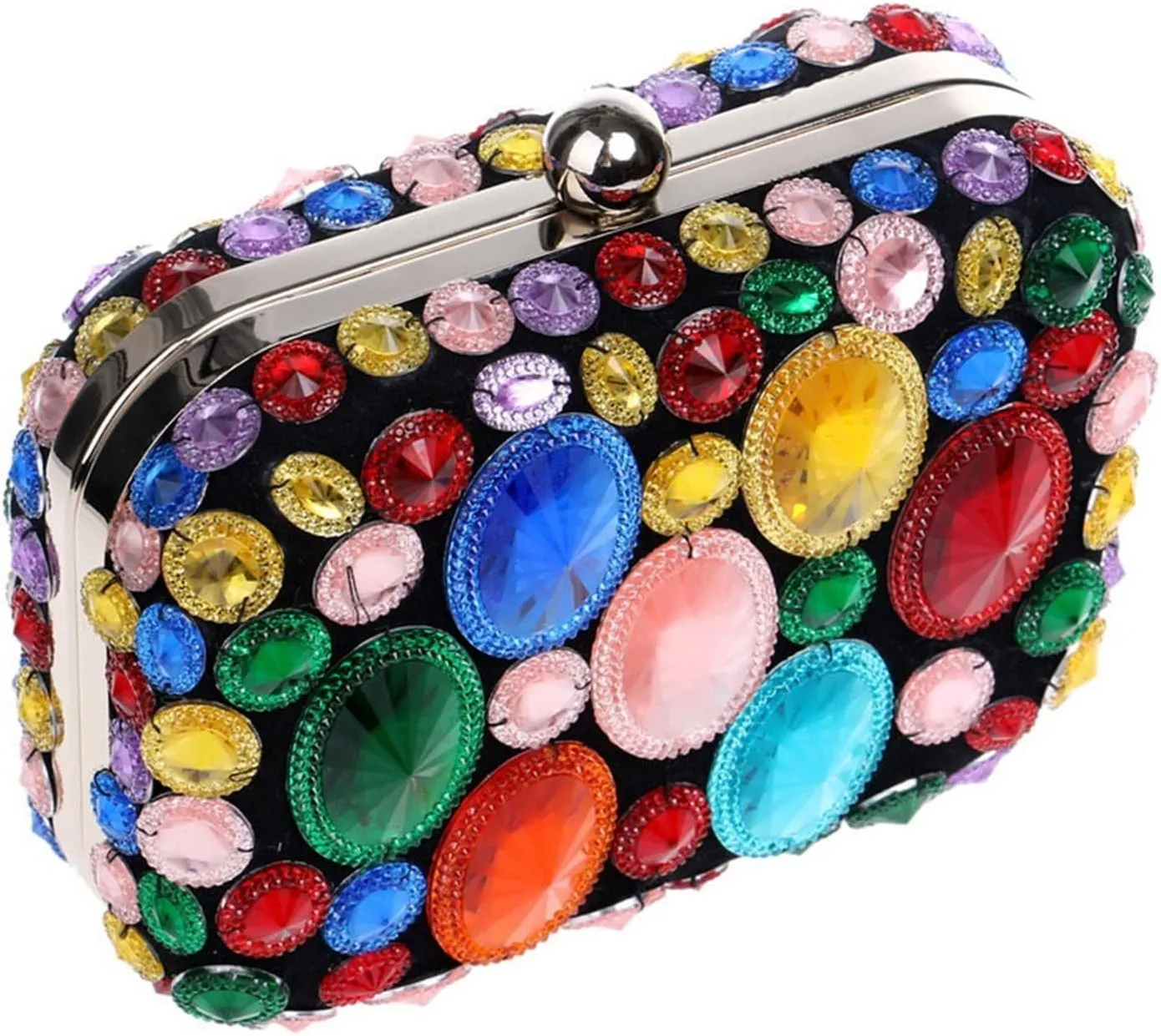 Women Evening Bags Wedding Party Event Clutch Diamonds Metal Rhinestones Handbags Beading Purse Diamonds Bag