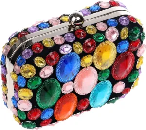 Women Evening Bags Wedding Party Event Clutch Diamonds Metal Rhinestones Handbags Beading Purse Diamonds Bag