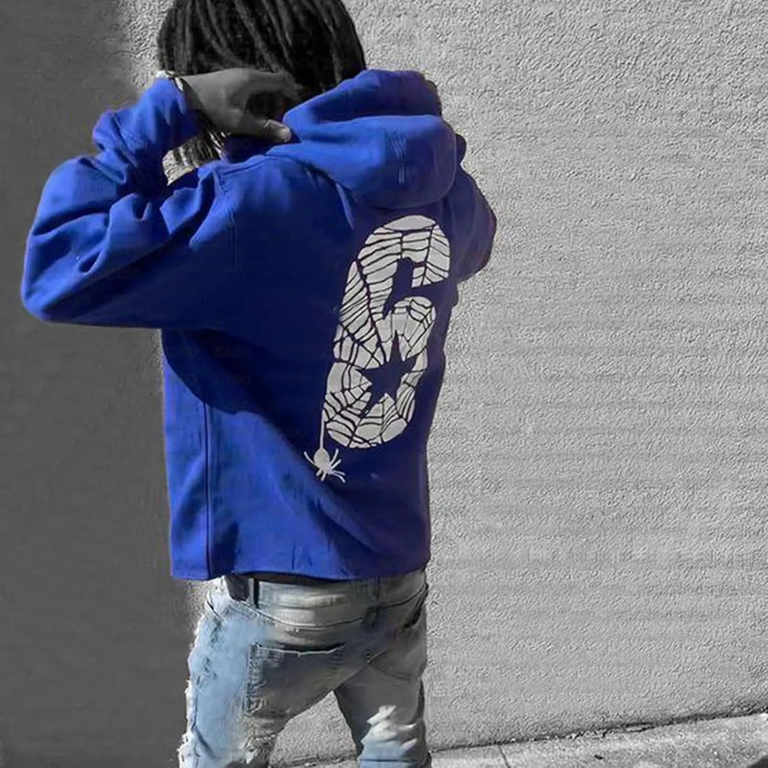 Women Men Y2k Hoodie Oversized Long Sleeve Pullover Sweatshirt Goth Grunge Aesthetic Hoodies Vintage Streetwear