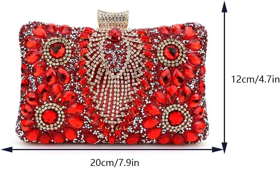 Women Shoulder Bag Rhinestones Shinny Crossbody Bag Glitter Evening Bags for Parties Wedding Clubs