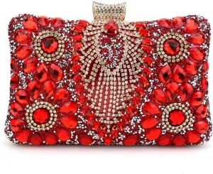 Women Shoulder Bag Rhinestones Shinny Crossbody Bag Glitter Evening Bags for Parties Wedding Clubs