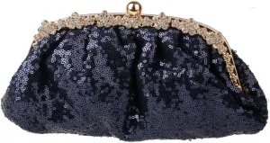Womens Bag Purses Handbags Sequins Box Clutch Bag Female Wedding Chains Shoulder Bag
