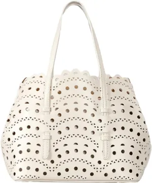 Womens Hollow Vegan Leather Tote Bag Small Summer Beach Bucket Shoulder Purse Top Handle Handbag Crossbody Satchels