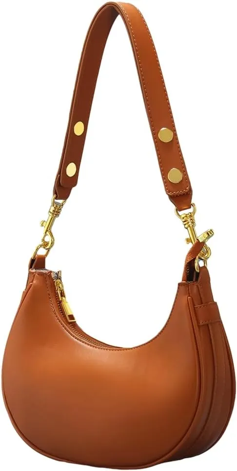 Women's Shoulder Bag Handbag PU Leather Underarm Purse Shopping Dating Traveling Top Handle Satchels 2024