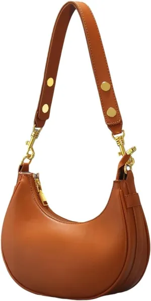 Women's Shoulder Bag Handbag PU Leather Underarm Purse Shopping Dating Traveling Top Handle Satchels 2024