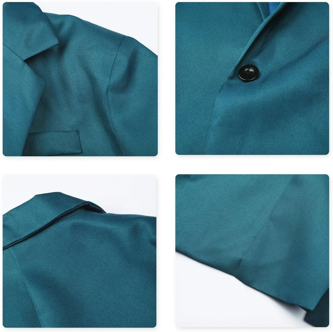 YUNCLOS Men's Slim Fit Casual 1 Button Notched Lapel Blazer Jacket