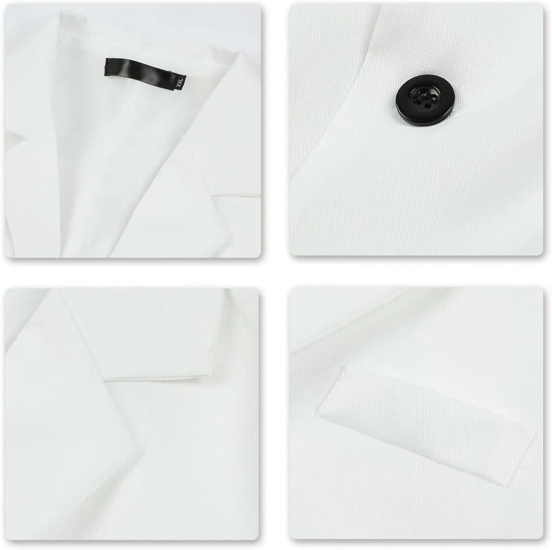 YUNCLOS Men's Slim Fit Casual 1 Button Notched Lapel Blazer Jacket