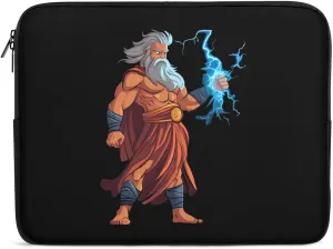 Zeus God of Thunder Greek God Laptop Case Sleeve Bag 13inch Durable Shockproof Protective Computer Carrying Cover Briefcase