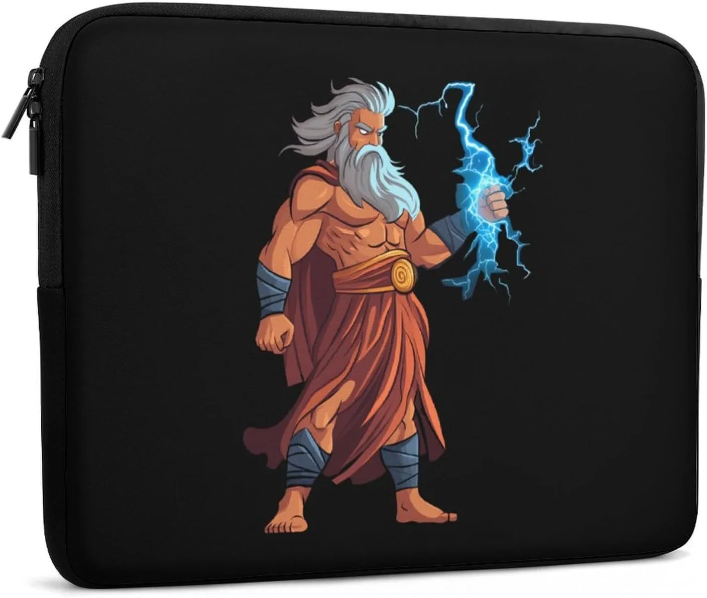 Zeus God of Thunder Greek God Laptop Case Sleeve Bag 13inch Durable Shockproof Protective Computer Carrying Cover Briefcase