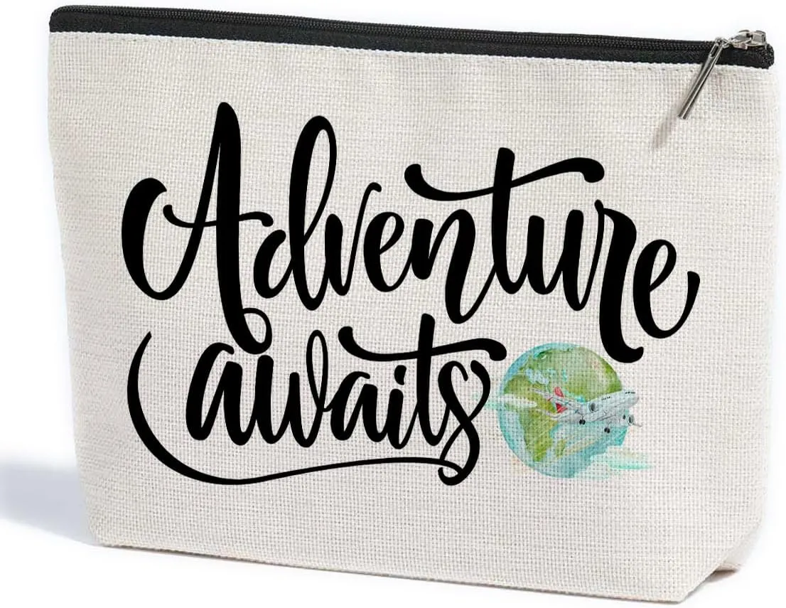 ZHAMEN Travel Gifts Makeup Bag Gifts for Travelers Makeup Pouch Friendship Birthday Gifts for Women Female Friends Besties Daughter Coworkers Bride Sisters BFF Cosmetic Travel Bag